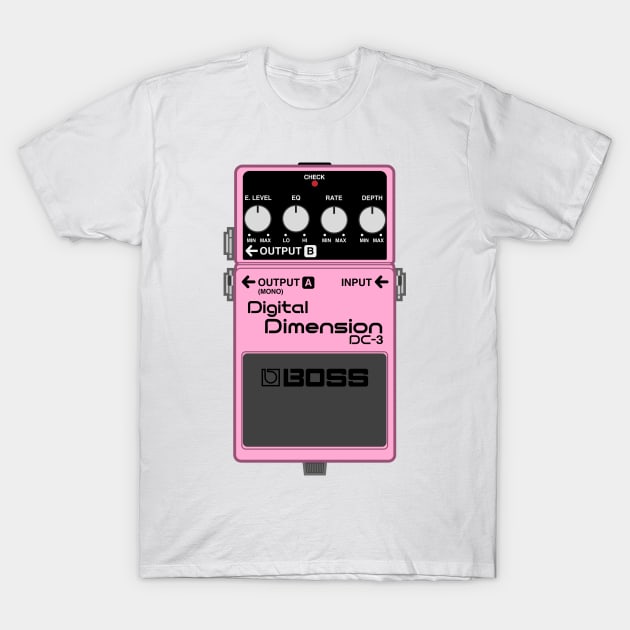 Boss DC-3 Digital Dimension Guitar Effect Pedal T-Shirt by conform